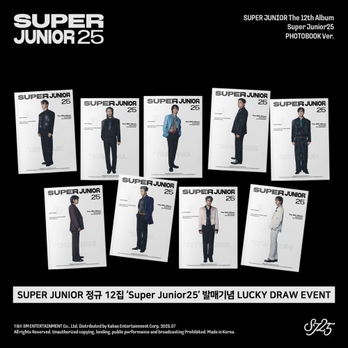 [럭키드로우] SUPER JUNIOR 정규 12집 'Super Junior25' (PHOTOBOOK Ver.) [9종 중 1종 랜덤]-thumbnail